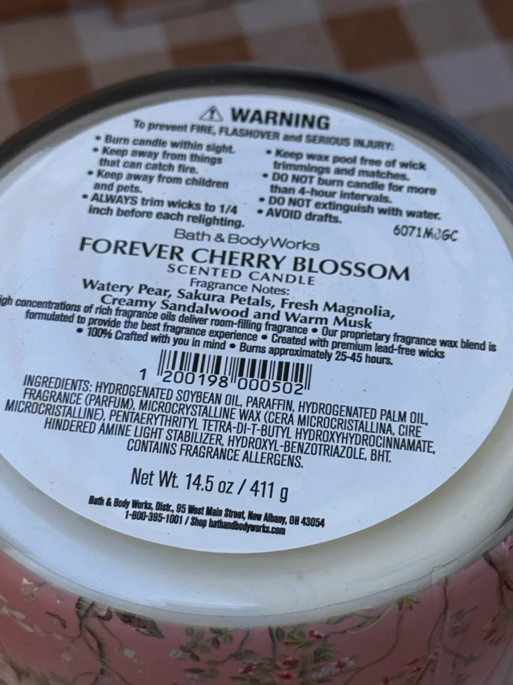 NEW B&BW Forever Cherry Blossom 3 wick candle - Picture 4 of 4